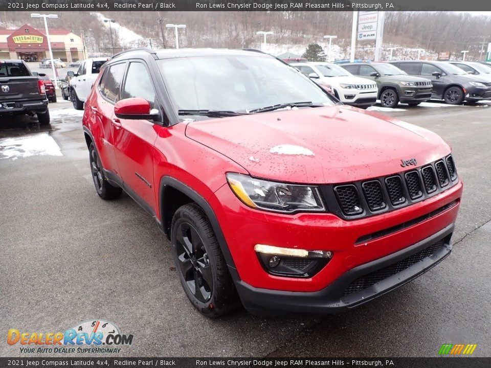 2021 Jeep Compass Latitude 4x4 Redline Pearl / Black Photo #7