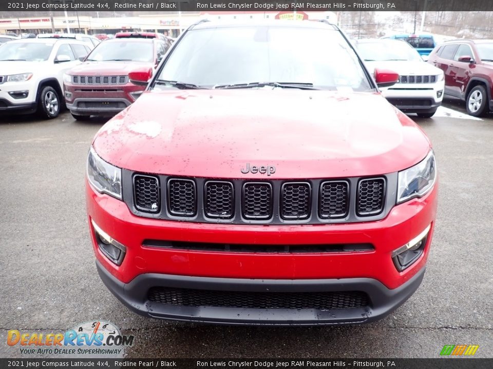 2021 Jeep Compass Latitude 4x4 Redline Pearl / Black Photo #8