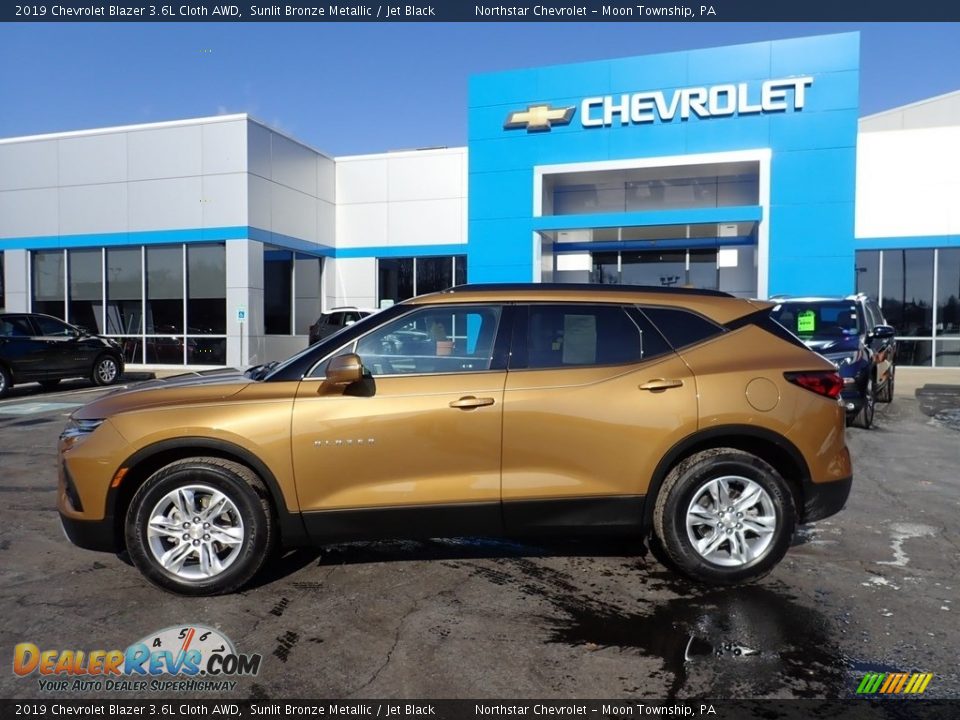 2019 Chevrolet Blazer 3.6L Cloth AWD Sunlit Bronze Metallic / Jet Black Photo #3