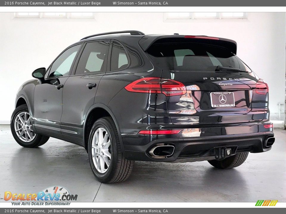 2016 Porsche Cayenne Jet Black Metallic / Luxor Beige Photo #9