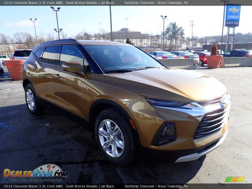 2019 Chevrolet Blazer 3.6L Cloth AWD Sunlit Bronze Metallic / Jet Black Photo #11