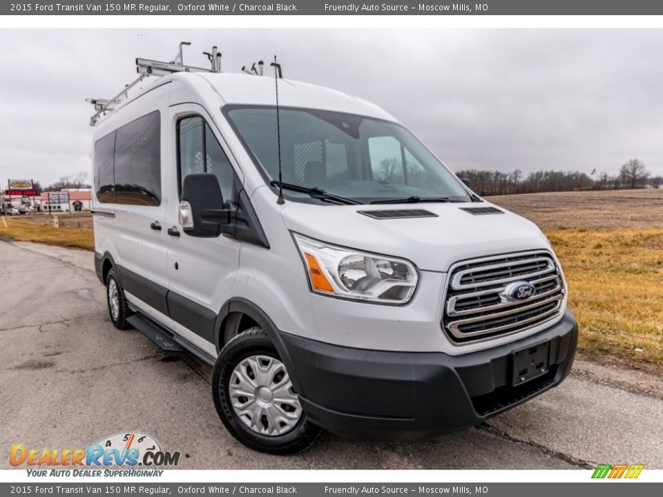 2015 Ford Transit Van 150 MR Regular Oxford White / Charcoal Black Photo #1