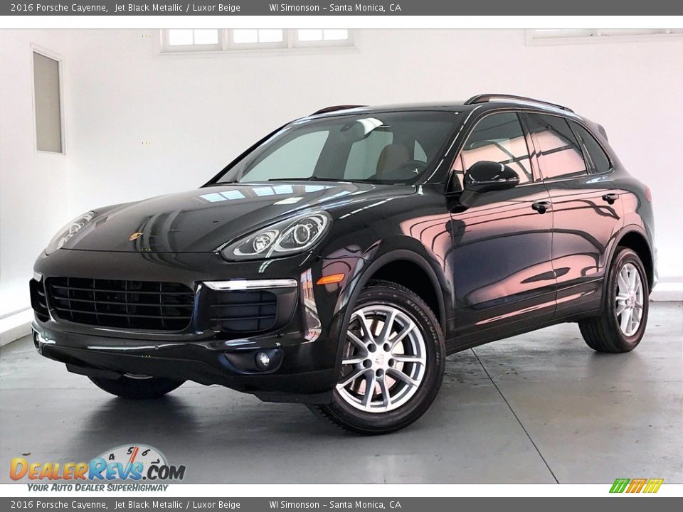 2016 Porsche Cayenne Jet Black Metallic / Luxor Beige Photo #11