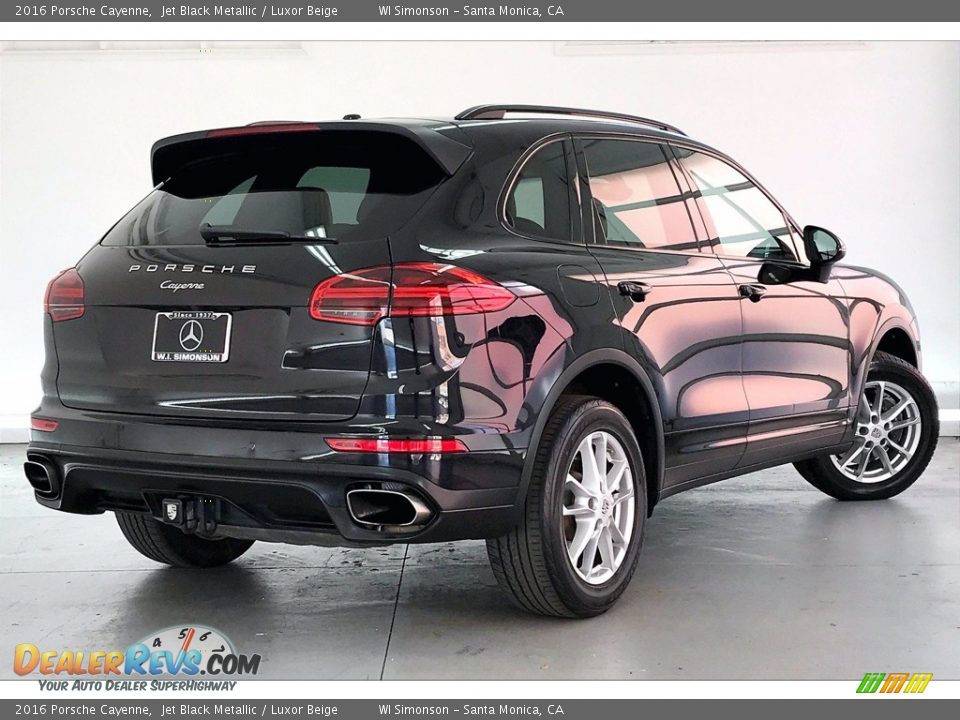 2016 Porsche Cayenne Jet Black Metallic / Luxor Beige Photo #12