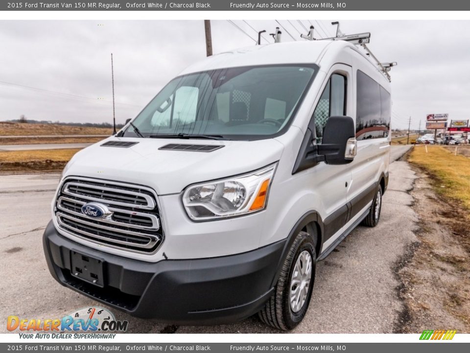 2015 Ford Transit Van 150 MR Regular Oxford White / Charcoal Black Photo #8