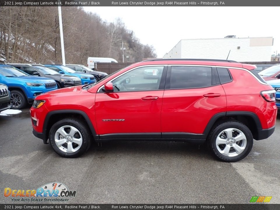 2021 Jeep Compass Latitude 4x4 Redline Pearl / Black Photo #3