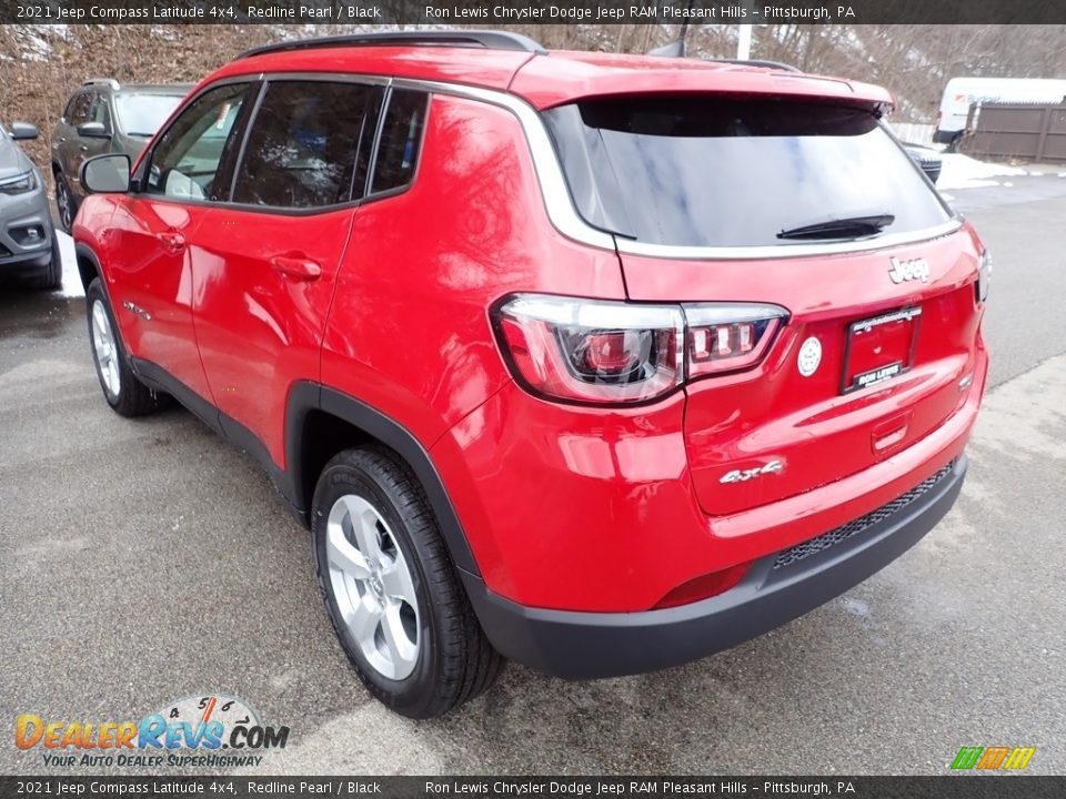 2021 Jeep Compass Latitude 4x4 Redline Pearl / Black Photo #4