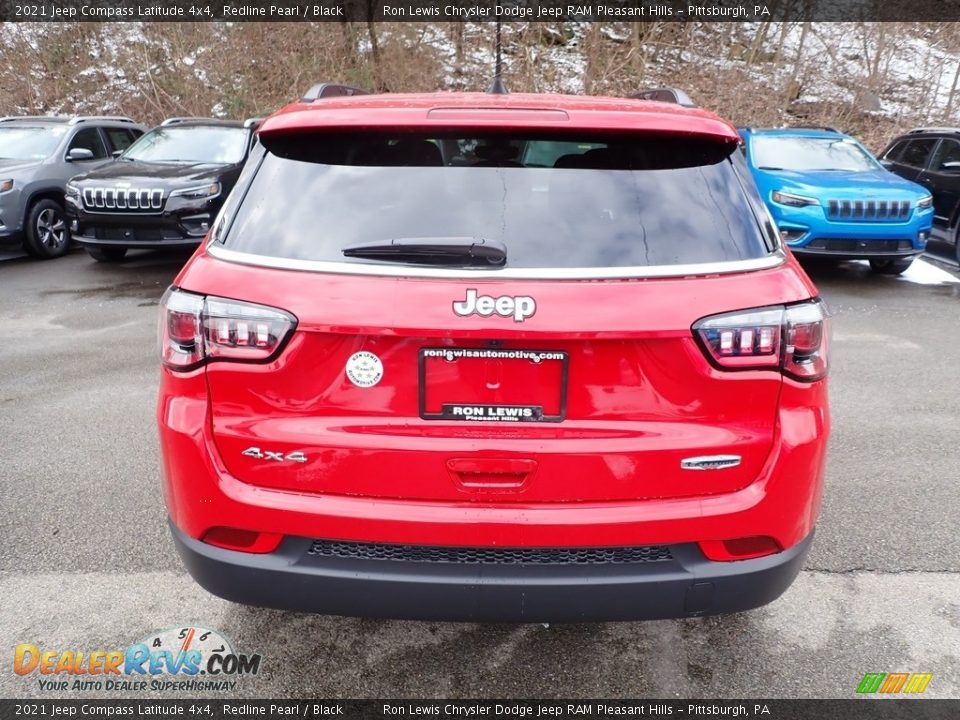 2021 Jeep Compass Latitude 4x4 Redline Pearl / Black Photo #5