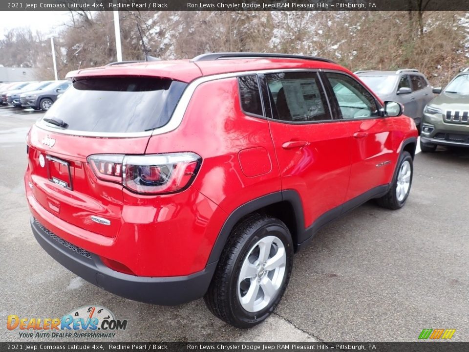 2021 Jeep Compass Latitude 4x4 Redline Pearl / Black Photo #6