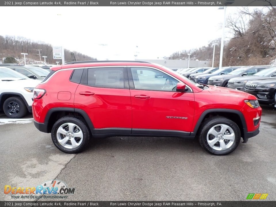 2021 Jeep Compass Latitude 4x4 Redline Pearl / Black Photo #7