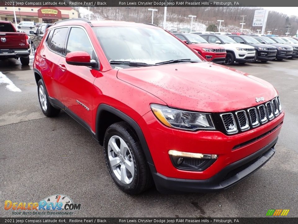 2021 Jeep Compass Latitude 4x4 Redline Pearl / Black Photo #8