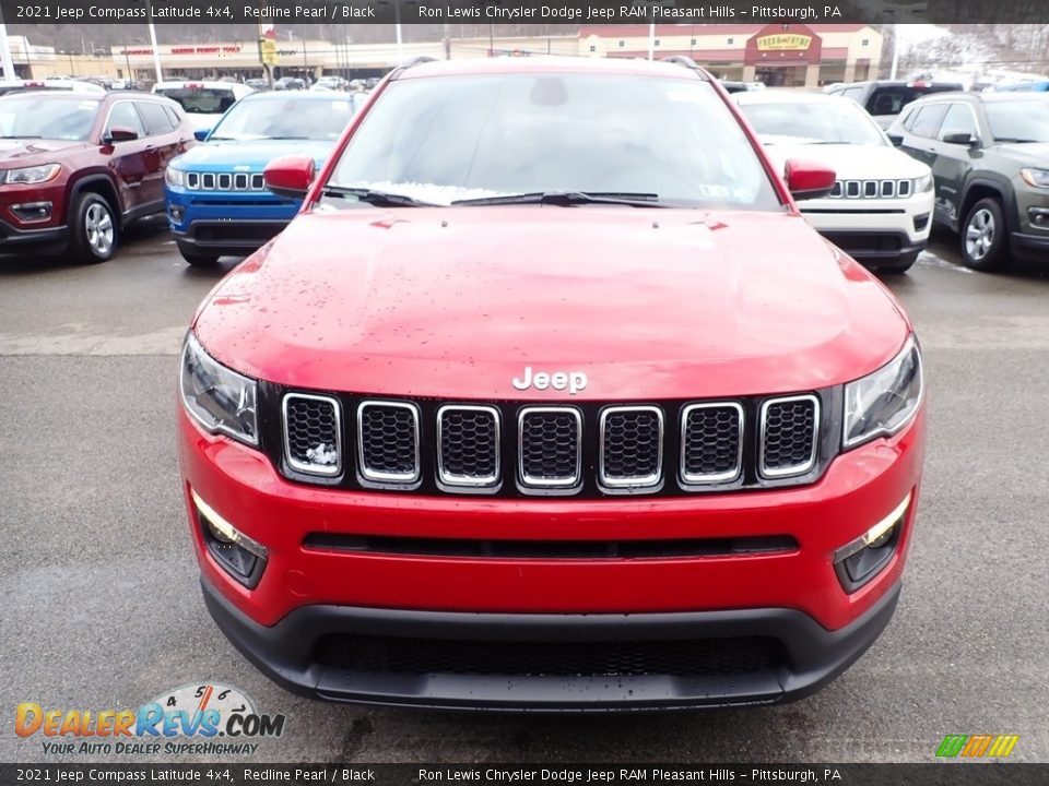 2021 Jeep Compass Latitude 4x4 Redline Pearl / Black Photo #9