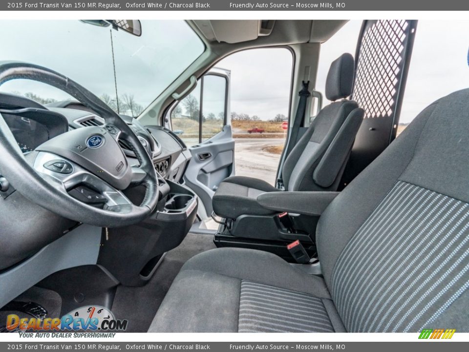 2015 Ford Transit Van 150 MR Regular Oxford White / Charcoal Black Photo #18