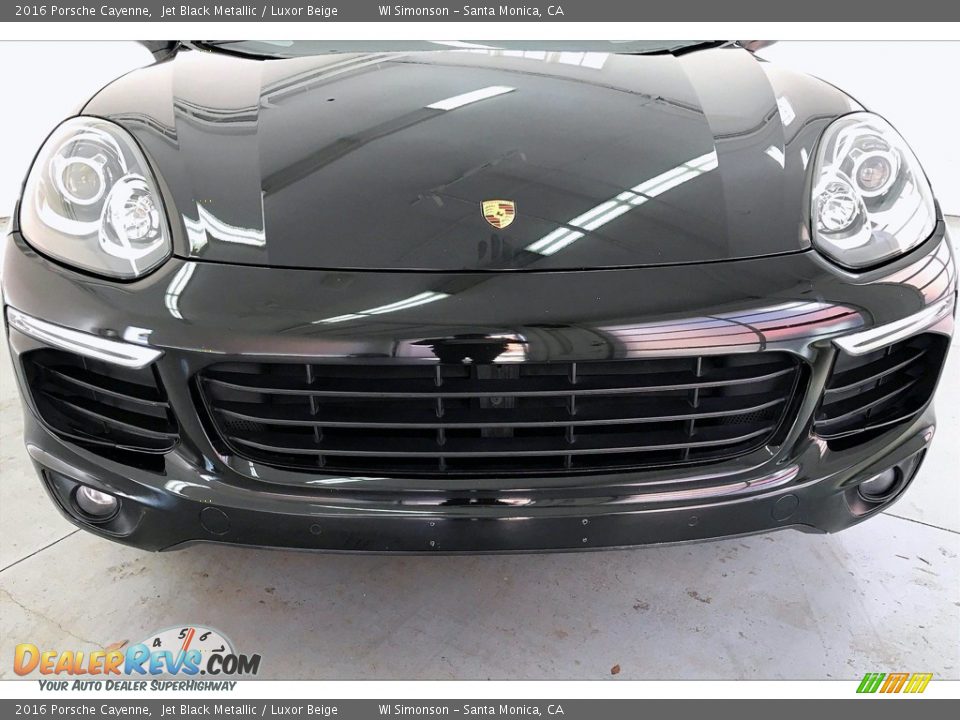 2016 Porsche Cayenne Jet Black Metallic / Luxor Beige Photo #29