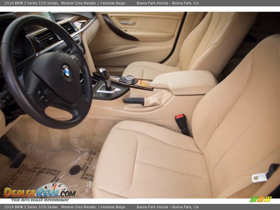 2014 BMW 3 Series 320i Sedan Mineral Grey Metallic / Venetian Beige Photo #3