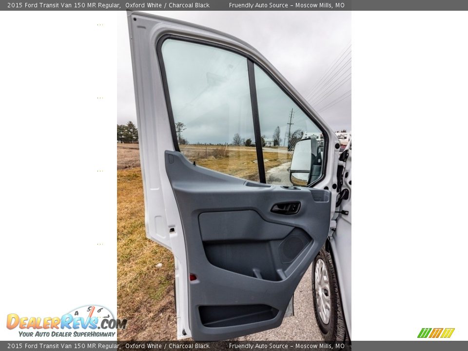 2015 Ford Transit Van 150 MR Regular Oxford White / Charcoal Black Photo #20