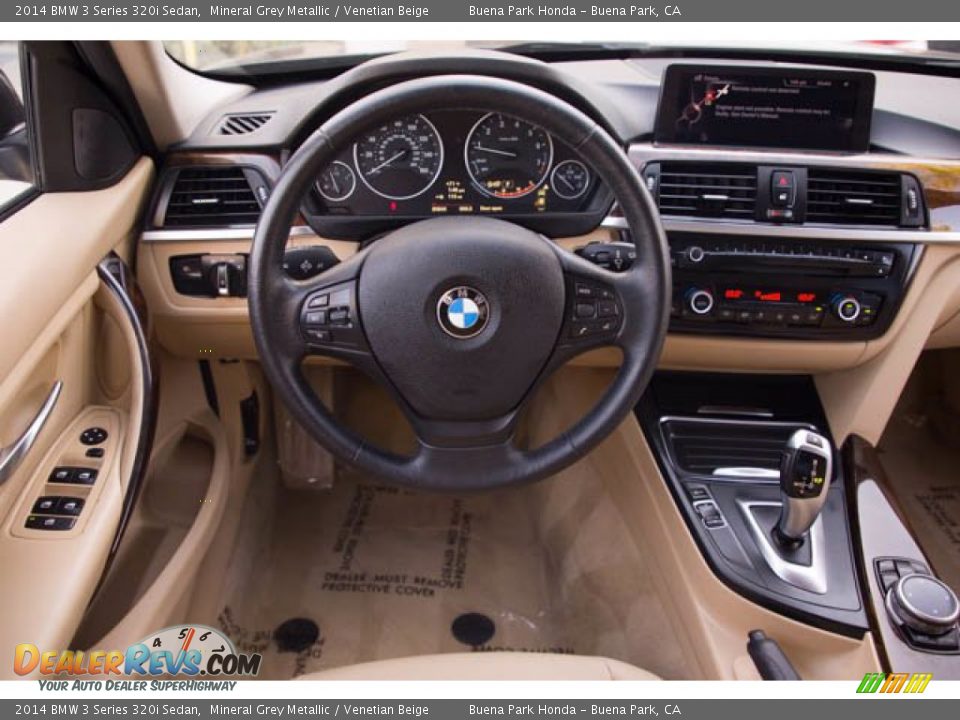 2014 BMW 3 Series 320i Sedan Mineral Grey Metallic / Venetian Beige Photo #5