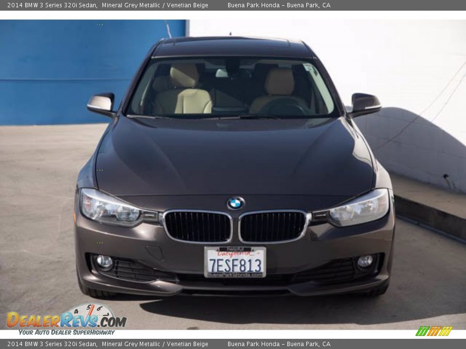2014 BMW 3 Series 320i Sedan Mineral Grey Metallic / Venetian Beige Photo #7
