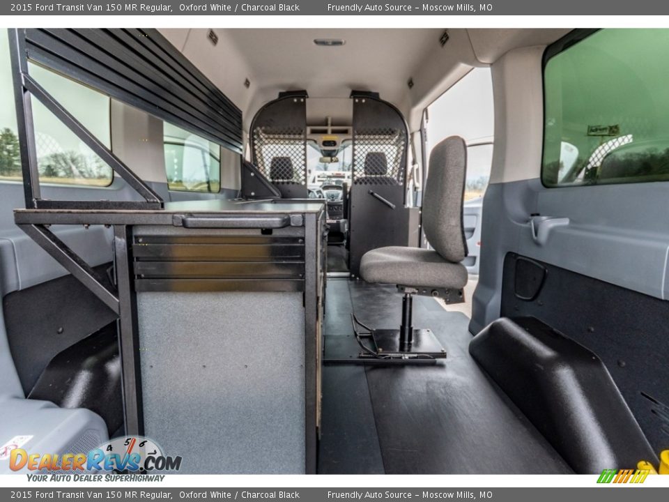 2015 Ford Transit Van 150 MR Regular Oxford White / Charcoal Black Photo #23