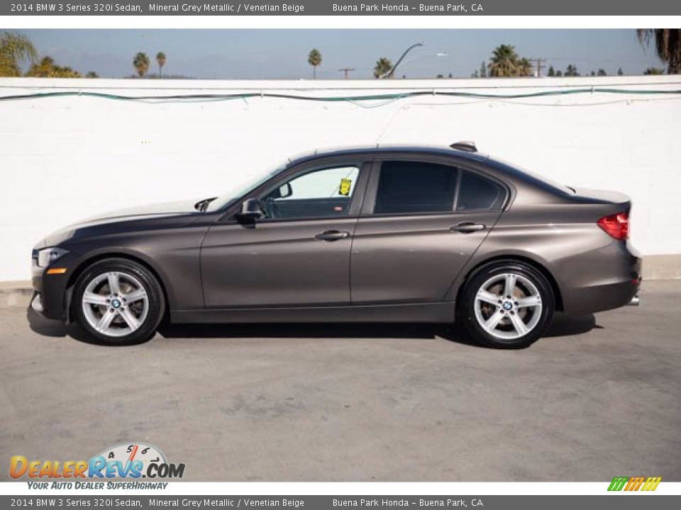 2014 BMW 3 Series 320i Sedan Mineral Grey Metallic / Venetian Beige Photo #8