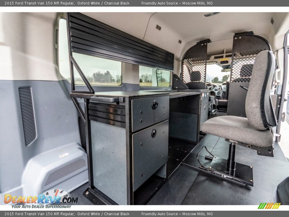 2015 Ford Transit Van 150 MR Regular Oxford White / Charcoal Black Photo #24