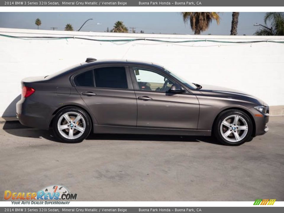 2014 BMW 3 Series 320i Sedan Mineral Grey Metallic / Venetian Beige Photo #12