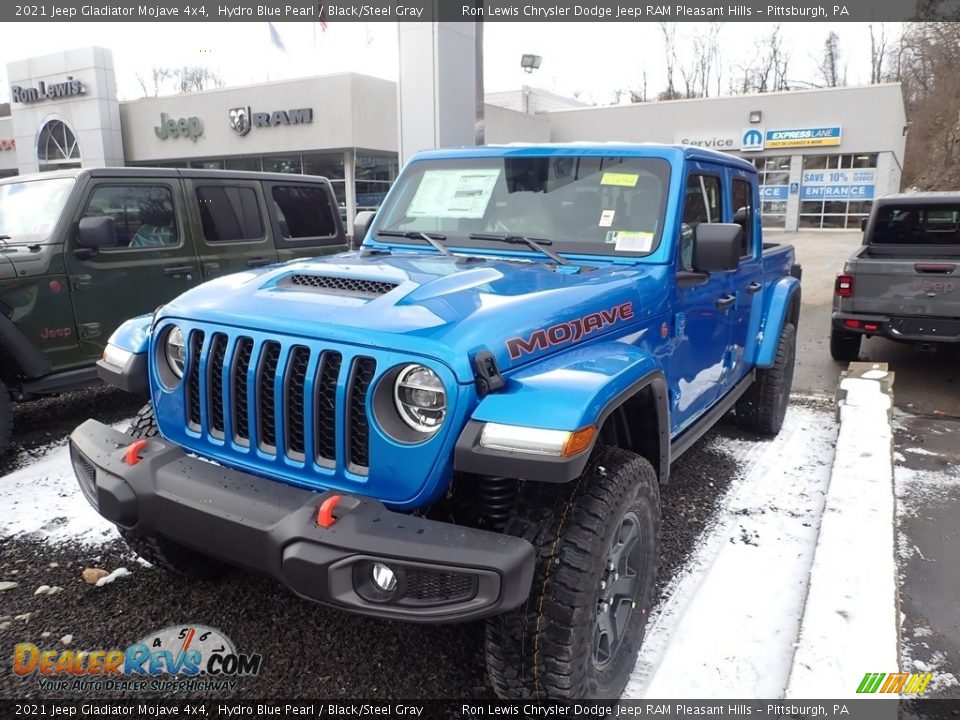 2021 Jeep Gladiator Mojave 4x4 Hydro Blue Pearl / Black/Steel Gray Photo #1