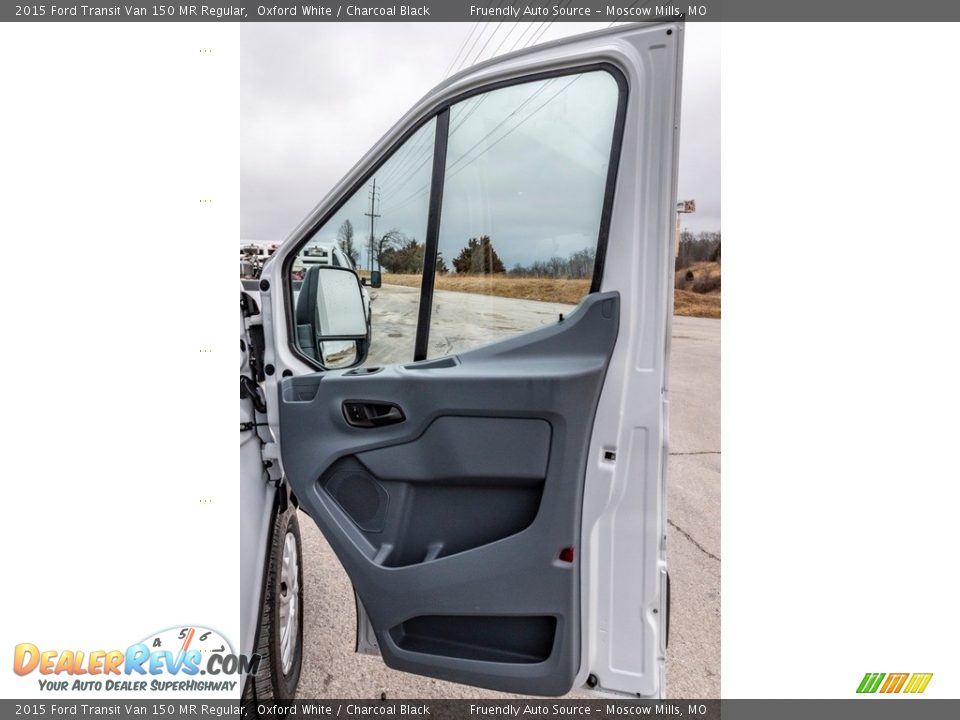2015 Ford Transit Van 150 MR Regular Oxford White / Charcoal Black Photo #28