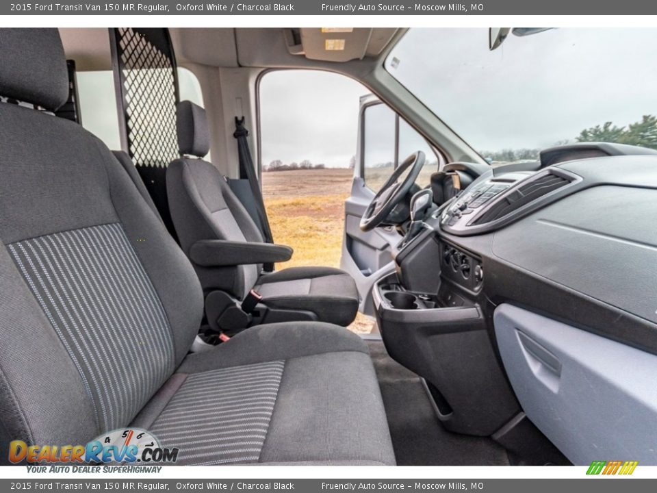 2015 Ford Transit Van 150 MR Regular Oxford White / Charcoal Black Photo #30