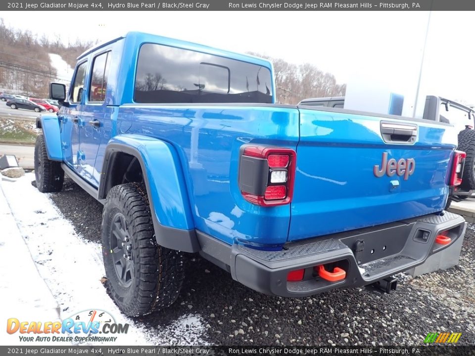 2021 Jeep Gladiator Mojave 4x4 Hydro Blue Pearl / Black/Steel Gray Photo #5