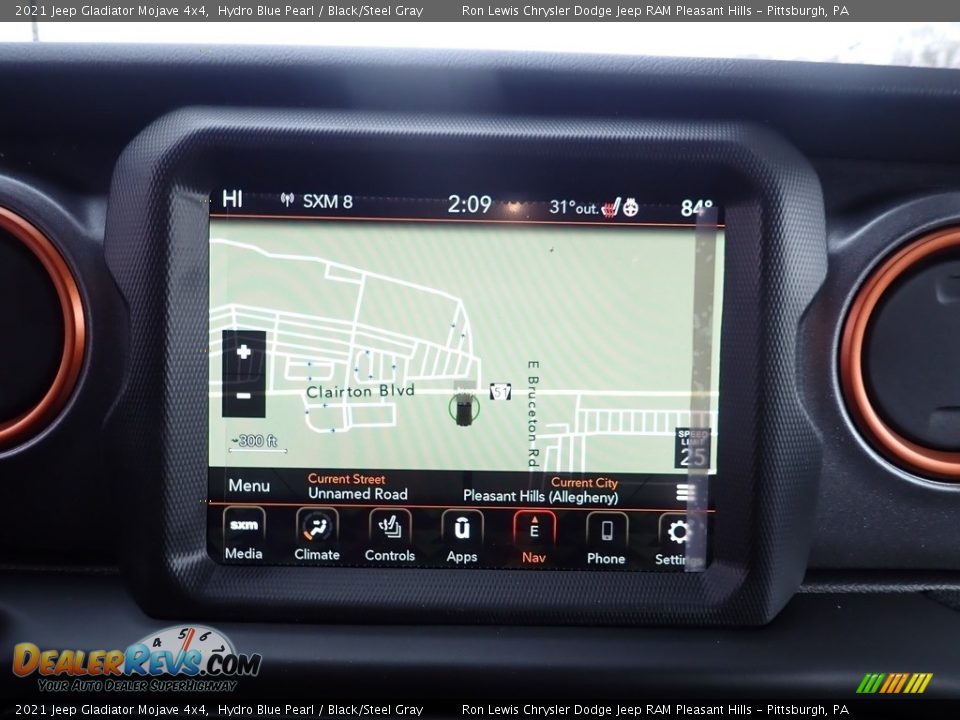 Navigation of 2021 Jeep Gladiator Mojave 4x4 Photo #16