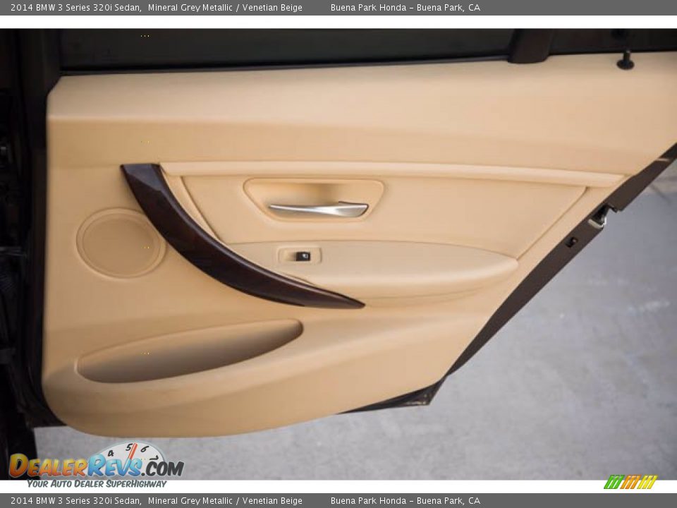 2014 BMW 3 Series 320i Sedan Mineral Grey Metallic / Venetian Beige Photo #31