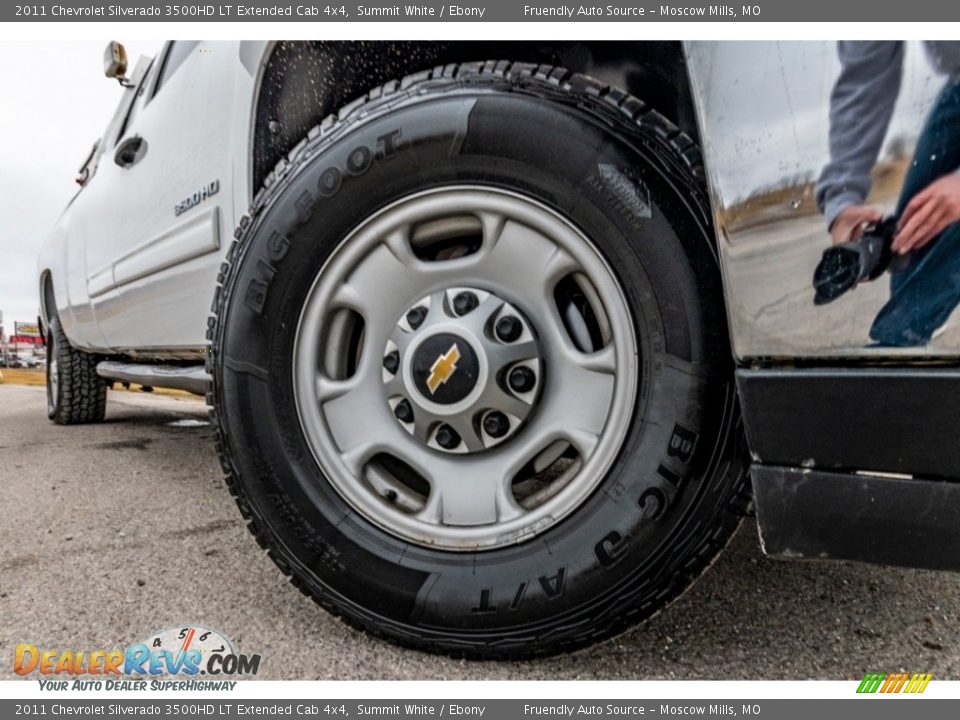 2011 Chevrolet Silverado 3500HD LT Extended Cab 4x4 Summit White / Ebony Photo #2