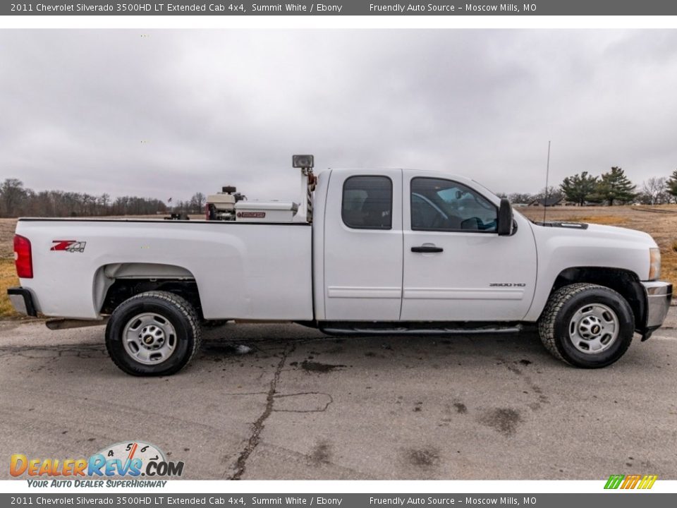 Summit White 2011 Chevrolet Silverado 3500HD LT Extended Cab 4x4 Photo #3