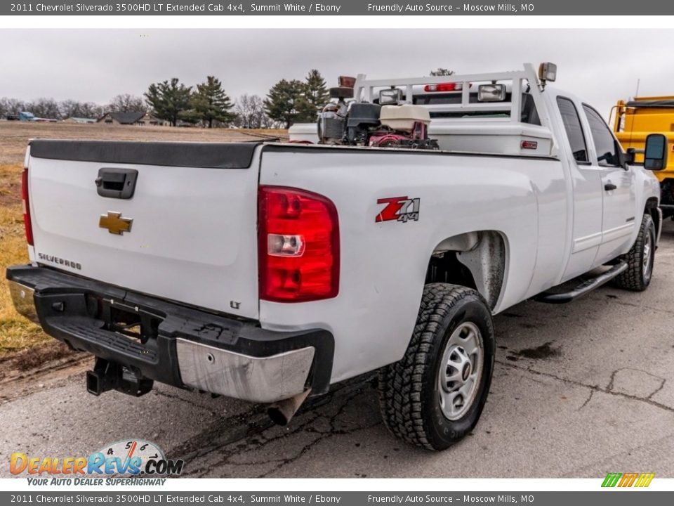 2011 Chevrolet Silverado 3500HD LT Extended Cab 4x4 Summit White / Ebony Photo #4