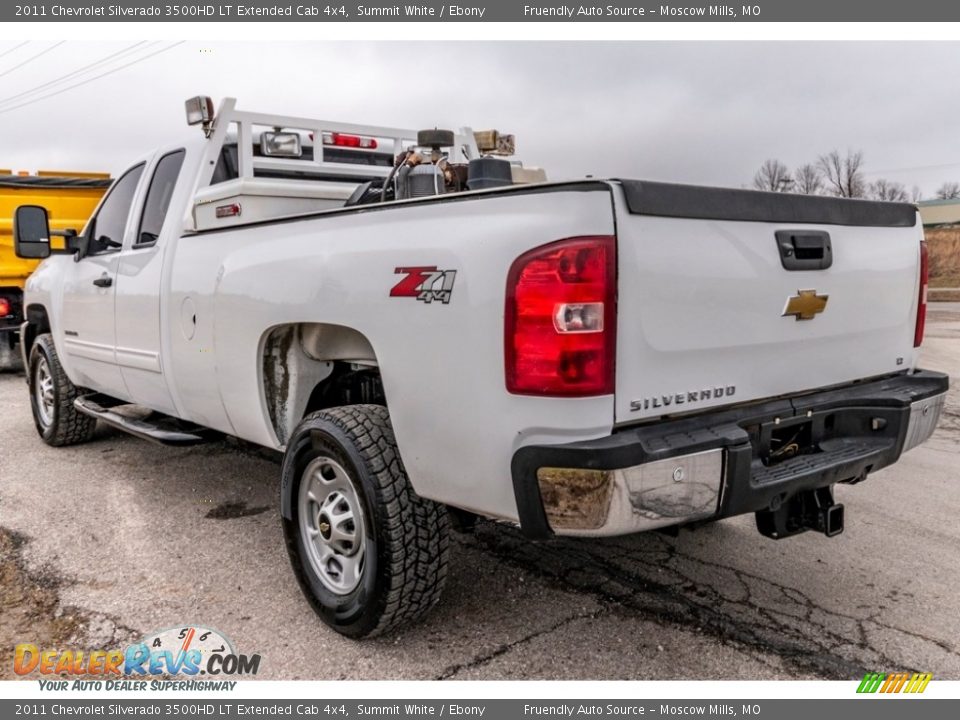 2011 Chevrolet Silverado 3500HD LT Extended Cab 4x4 Summit White / Ebony Photo #6