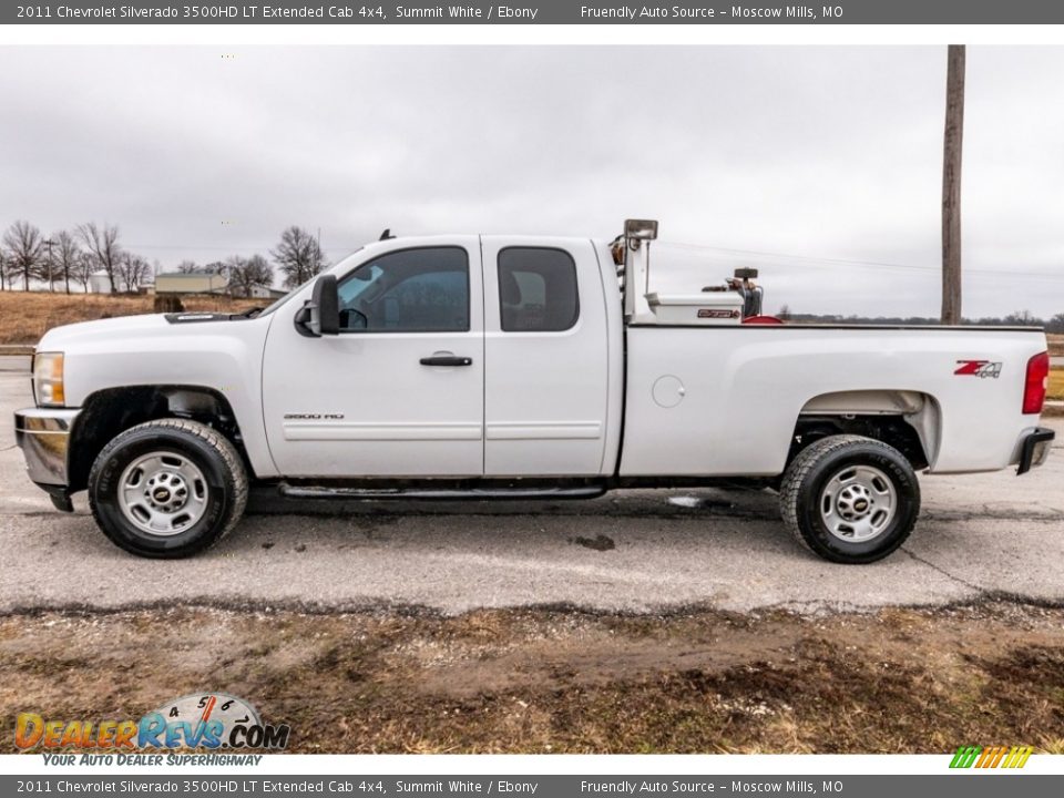 2011 Chevrolet Silverado 3500HD LT Extended Cab 4x4 Summit White / Ebony Photo #7