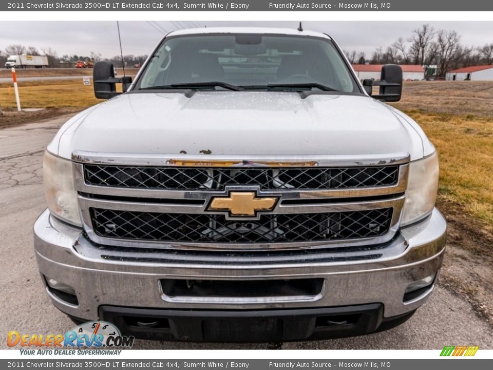 2011 Chevrolet Silverado 3500HD LT Extended Cab 4x4 Summit White / Ebony Photo #9