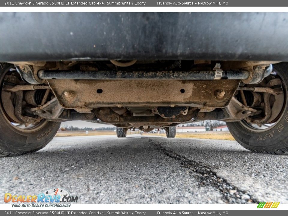 2011 Chevrolet Silverado 3500HD LT Extended Cab 4x4 Summit White / Ebony Photo #10