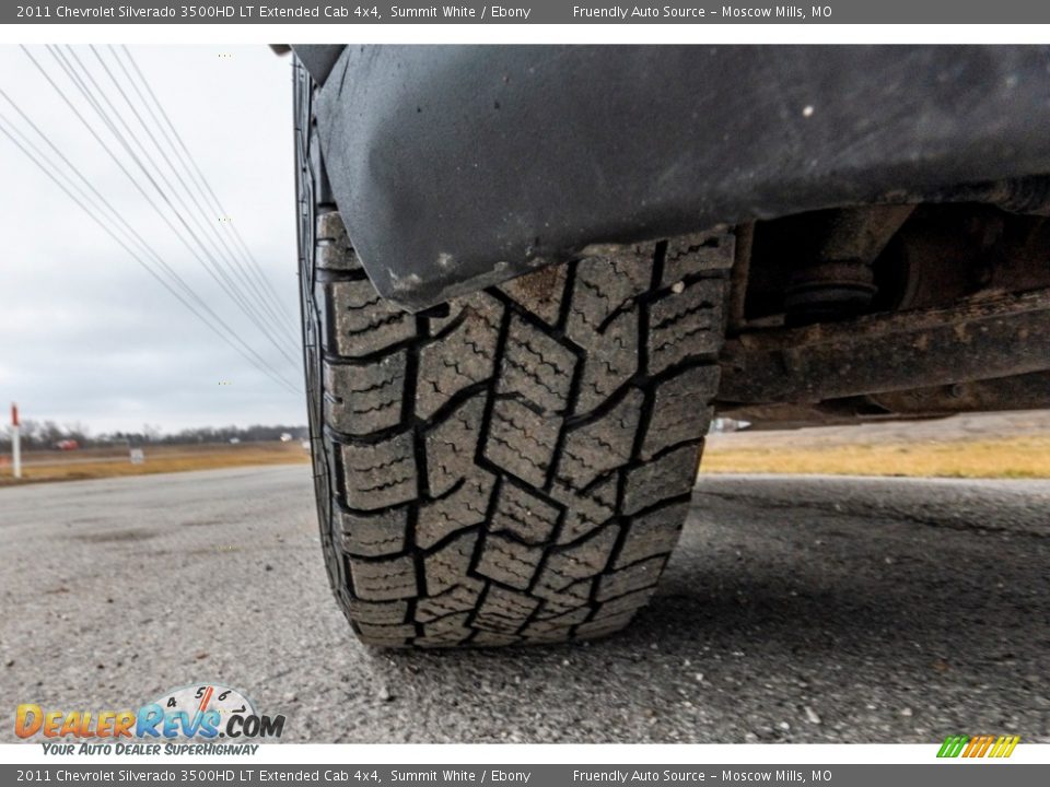 2011 Chevrolet Silverado 3500HD LT Extended Cab 4x4 Summit White / Ebony Photo #11