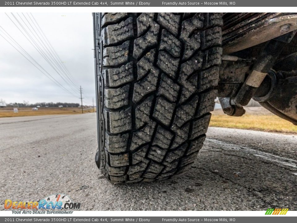 2011 Chevrolet Silverado 3500HD LT Extended Cab 4x4 Summit White / Ebony Photo #12