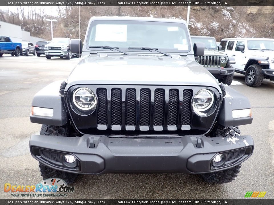 2021 Jeep Wrangler Unlimited Willys 4x4 Sting-Gray / Black Photo #9