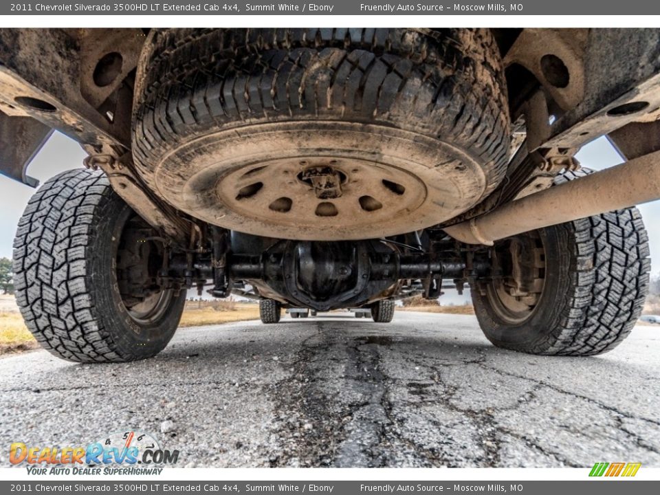 2011 Chevrolet Silverado 3500HD LT Extended Cab 4x4 Summit White / Ebony Photo #13