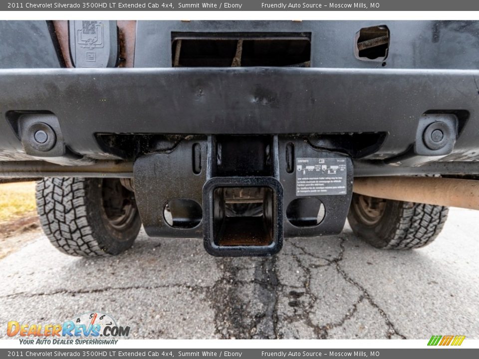 2011 Chevrolet Silverado 3500HD LT Extended Cab 4x4 Summit White / Ebony Photo #14