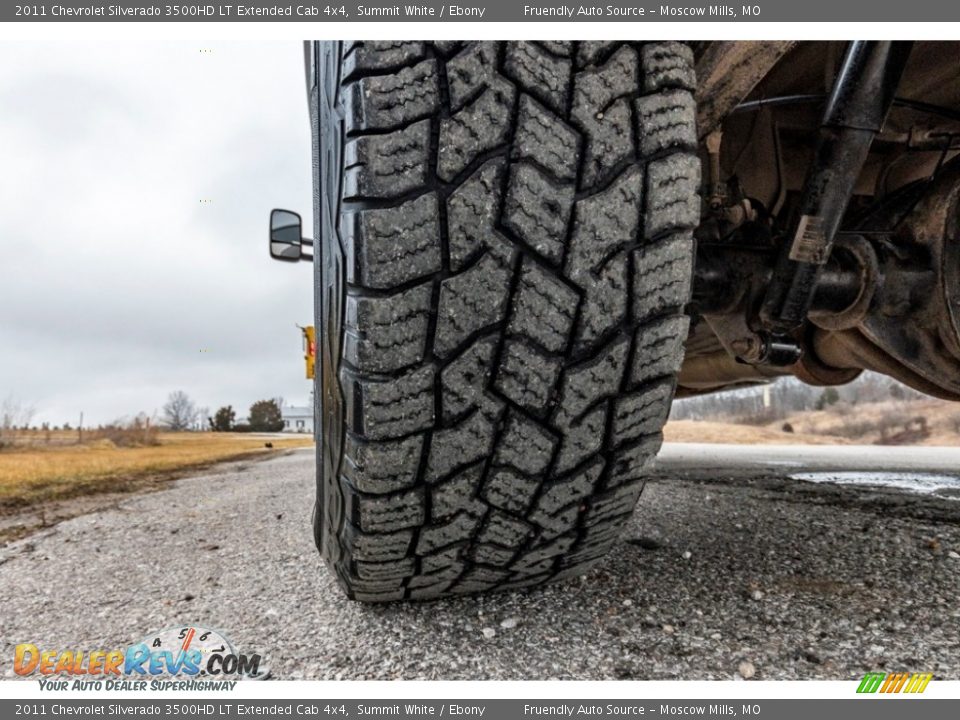 2011 Chevrolet Silverado 3500HD LT Extended Cab 4x4 Summit White / Ebony Photo #15