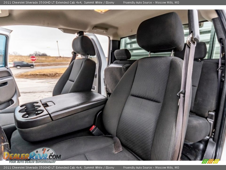 2011 Chevrolet Silverado 3500HD LT Extended Cab 4x4 Summit White / Ebony Photo #18