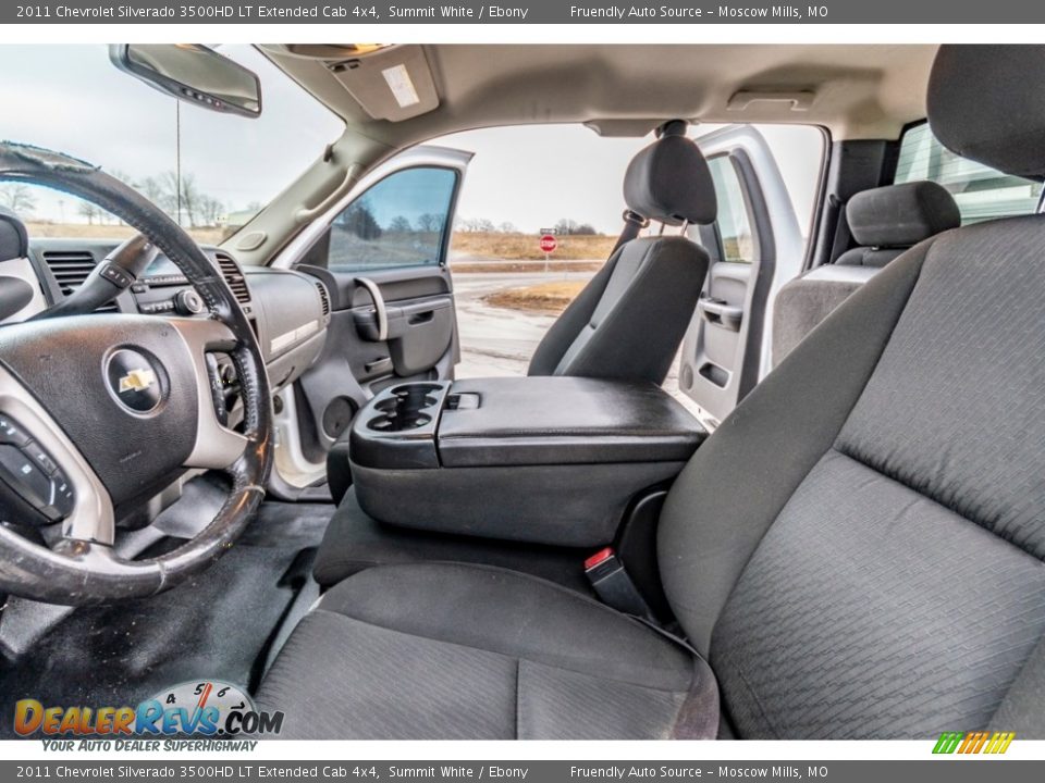 2011 Chevrolet Silverado 3500HD LT Extended Cab 4x4 Summit White / Ebony Photo #19