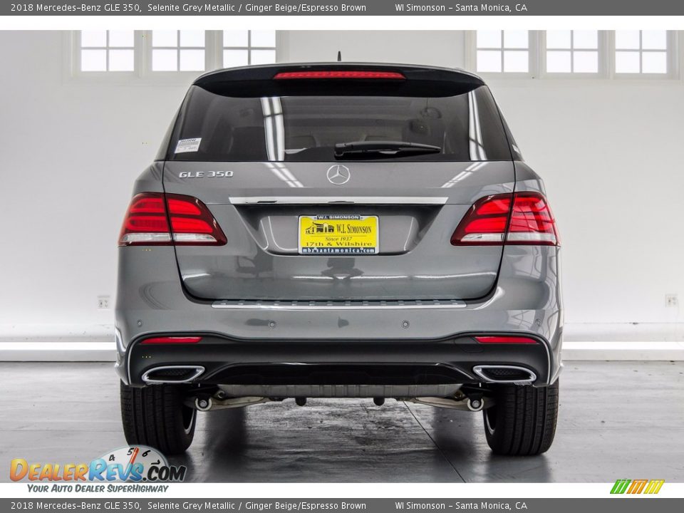 2018 Mercedes-Benz GLE 350 Selenite Grey Metallic / Ginger Beige/Espresso Brown Photo #4