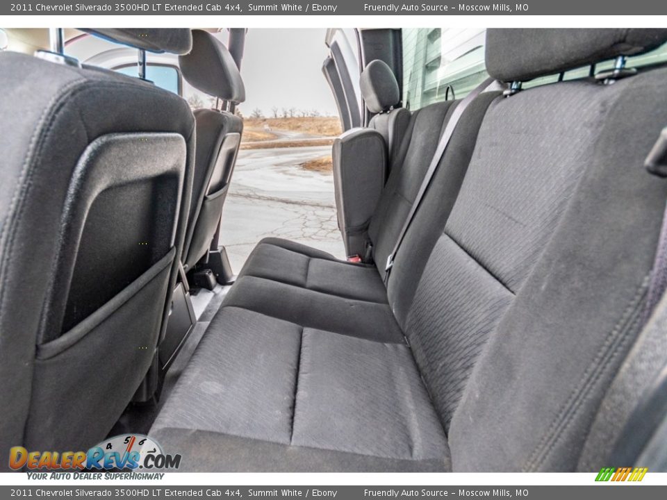 Rear Seat of 2011 Chevrolet Silverado 3500HD LT Extended Cab 4x4 Photo #23