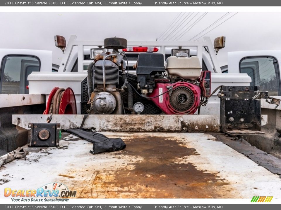 2011 Chevrolet Silverado 3500HD LT Extended Cab 4x4 Summit White / Ebony Photo #26